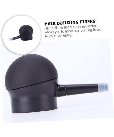 PLAFOPE 4 Pcs Silicone Nozzle Hair Fibers Pump Loose Powder Spray Powder Applicator Black - Buy Online on SooperMarket.com