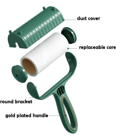 Portable Lint Rollers for Pet Hair - 60 Sheets 1 Handle + 13 Refills - Ideal for Dog & Cat Fur Removal | Eco-Friendly Green Design - Buy Online on SooperMarket.com