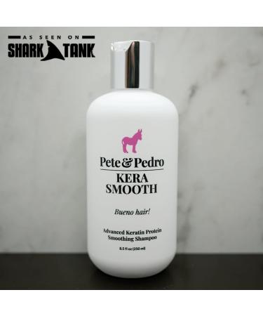 Pete & Pedro KERASMOOTH SHAMPOO - Strengthening Keratin Protein Cleanser Reduces Frizz & Flyaways Shark Tank Featured 6 oz - Buy Online Worldwide - Buy Online on SooperMarket.com