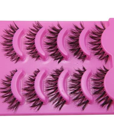 Bluelans 5 Pairs Messy Cross Fake Eyelashes High-Quality False Eyelash Extensions for Stunning Makeup | International Shipping Available - Buy Online on SooperMarket.com