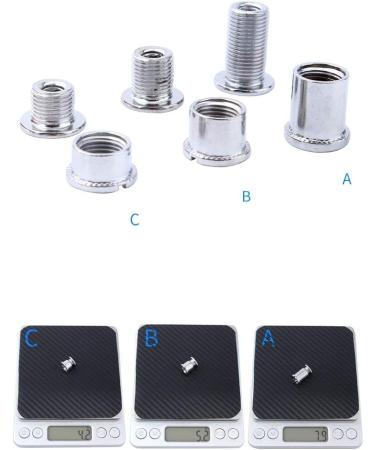 Juscycling Chainring Bolts Nuts Pack for Double Chainrings - Silver Type B | Set of 5 with Multiple Size Options - Buy Online on SooperMarket.com