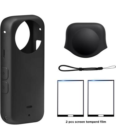 Cynova Insta360 X3 Lens Cap & Glass Protector Set - Silicone Case for Insta360 X3 Accessories - Buy Online on SooperMarket.com