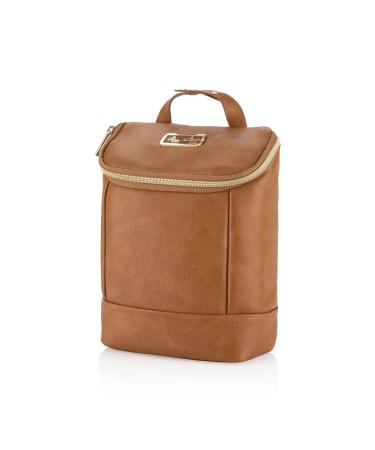 Itzy Ritzy Insulated Bottle Bag | Keeps Bottles Warm/Cool | Holds 3 Bottles | Interior Pocket for Ice Pack | Cognac - Buy Online on SooperMarket.com