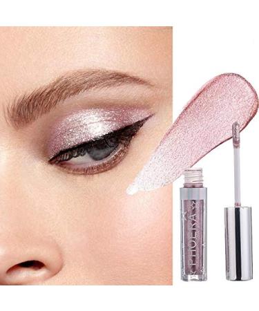 AQUAPURITY - PHOERA Magnificent Metals Waterproof Liquid Glitter & Glow Eyeshadow Palette Shimmer Long Lasting Cosmetic Metallic Eye Shadow Pigment Makeup (102 BABY ROSE)