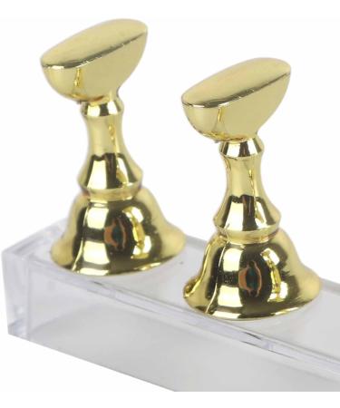Nail 14 9 2 Display Stand for False Nails Nail Art Practice Gold Magnetic Nail Shelf - Buy Online on SooperMarket.com