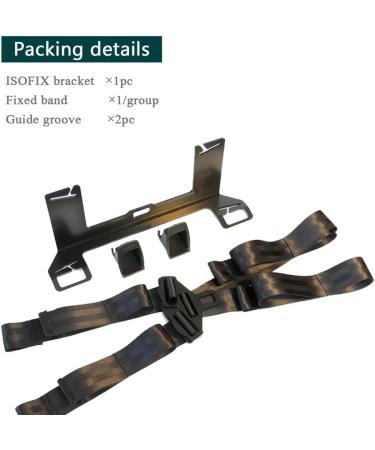 Universal Child Safety Seat Belt Thicken Bracket Mount Base ISOFIX Latch Interface - Black - Buy Online on SooperMarket.com