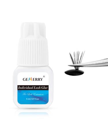 Individual Lash Glue 5ML Cluster Lash Glue Long Lasting Eyelash Glue for Self Application Lash Cluster Glue for Individual Clusters Extensions Adhesive Black Eyelash Glue individual lash glue-5ml
