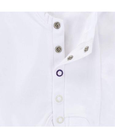Kaycey Special Needs Popper Vest Short Sleeve Bodysuit 7-8 Years White | Adaptive Clothing for Children | Super soft Cotton Elastane Fabric - Buy Online on SooperMarket.com