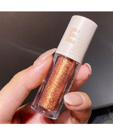 Go Ho Glitter Eyeshadow Makeup Liquid Glitter Eyeshadow Glitter Eyeliner Diamond Sparkle Eye Stick Shimmer and Shine Makeup Glitter Lip Gloss for Women Korean Makeup 04 Champagne Bronze