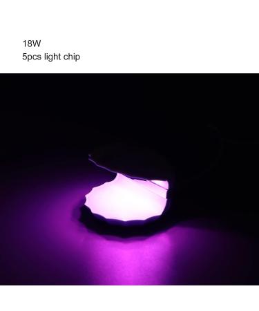 18W Mini Nail LED Lamp | Portable Nail Polish Dryer with Dual Light Sources & 5 Light Chips - Buy Online on SooperMarket.com