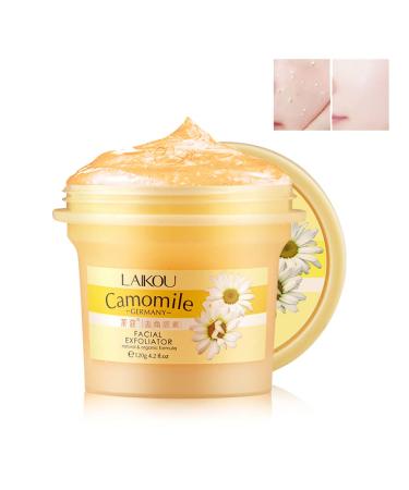 Camomile Face Exfoliator Gel Scrub Body & Facial Peeling Gel Deep Clean Pores Gentle Tender Skin Rubbing Mud