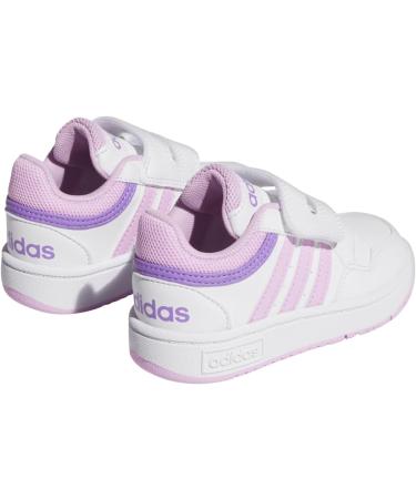 adidas Kids Hoops Mid 2.0 Fitness Shoes - Child 3 UK - White/Lilac/Violet - Buy Online on SooperMarket.com