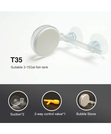 UPETTOOLS Aquarium Nano Bubble Stone Kit with Control Valve - Super-High Dissolved Oxygen Diffuser for Fish Tank and Hydroponic System - Buy Online on SooperMarket.com