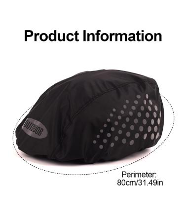 Waterproof Bicycle Helmet Rain Cover - 2 Pcs Black Helmet Protector for All Weather Protection - Buy Online on SooperMarket.com