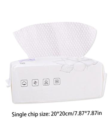 100PCS Disposable Face Towels - Facial Cleansing Tissue & Makeup Remover Cotton Wipes | Fast International Shipping - Buy Online on SooperMarket.com