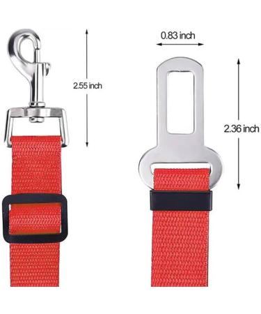 Cuhza Adjustable Dog Seat Belt for Cars - Secure & Comfortable Car Restraint for Small & Large Dogs - Buy Online on SooperMarket.com