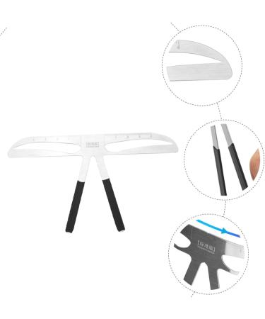 Healeved Tattooing Eyebrow Ruler Eyebrow Stencils Eyebrow Measure Tool Eyebrow Trimming Stainless Steel - Buy Online on SooperMarket.com