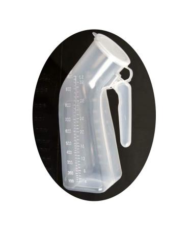 GRISDEPPD Urinal Portable Men's Transparent Plastic Material 1000Ml Capacity