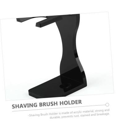 Premium Beard Brush Holder & Shave Brush Organizer - Electric Shaver Storage Rack & Razor Stand for Men | Acrylic Shaving Base - Buy Online on SooperMarket.com