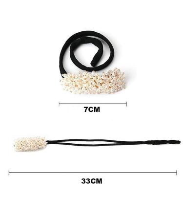 DIY Hair Bun Maker - Elegant Bendable Styling Tool for Easy Hairstyles - Magic Hair Accessory (White) - Buy Online on SooperMarket.com