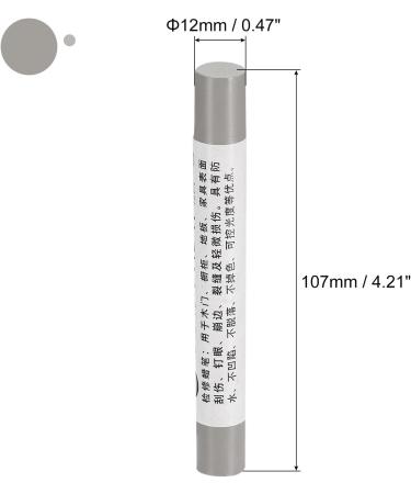 uxcell Furniture Repair Crayons - 5Pcs Wood Wax Filler Sticks & Markers for Scratches & Holes in Tables Desks & Wooden Floors - Silver Gray - Buy Online on SooperMarket.com