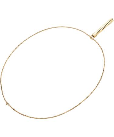 Breathing Exercise Necklace Relieving Stress Mindful Necklace Increasing Lung Volume Skinfriendly Steel for Men Daily Wear (Gold) - Buy Online on SooperMarket.com