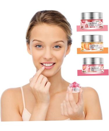 Lip Scrub Exfoliator Lip Overnight Moisturizer Sleeping Cream Lip Repair Balm Strawberry - Buy Online on SooperMarket.com