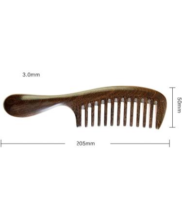 Comb Golden Silk Sandalwood Comb Large Thick-Handled Massage Comb Thick-Tooth Curling Comb Unisex wooden comb (Size : Small) - Buy Online on SooperMarket.com