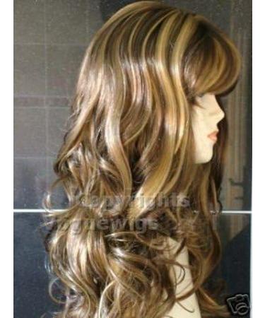 Forever Young Long Chocolate Brown and Honey Blonde Number 12B/149B Ladies Wavy Style Hi-Light Fashion Wig - Buy Online on SooperMarket.com