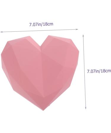 KOMBIUDA Heart Shaped Box Bridesmaid Wedding Favor Boxes Party Holder With Cover Miss 18X18X12CM Pink - Buy Online on SooperMarket.com