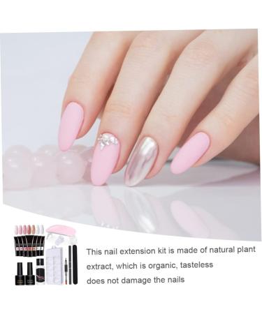 Gel Nail Kit 15ml 7 Colors Gel Extension Nail Kit with UV Lamp Nail File Clip Builder Gel Nail Kit Long-Lasting Gel Polish Starter Kit Acrylic Nail Kit - Buy Online on SooperMarket.com
