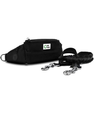 One Trail Hands Free Dog Lead | Durable Bungee Leash With No-Bounce Pack (Large Dog Black) Large Dog Black - Buy Online on SooperMarket.com