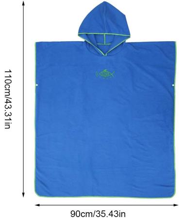 Shop Ultra-Eco Mint Green Badeponcho | Quick-Dry Surf & Beach Towel Poncho for Men & Women | 90x110cm - Buy Online on SooperMarket.com
