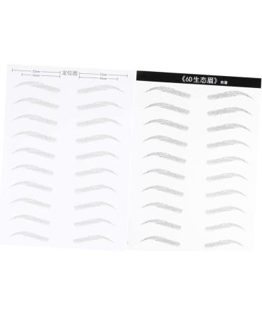 MAGICLULU 6 Sheets Pairs Artificial Eyebrow Patch Eyebrow Sticker Eyebrow Transfer 3d Makeup Tools Disposable - Buy Online on SooperMarket.com