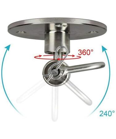 Kesywale Heavy Duty Speed Bag Swivel Ceiling Mount Hook for Punching Bags - Silver - Buy Online on SooperMarket.com