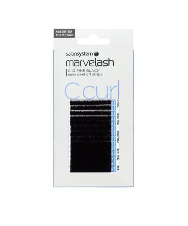 salonsystem Lash Extensions 0.10 Fine Assorted Black