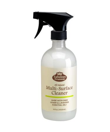 Fabulous Frannie All Natural Ingredients No Synthetics Clean & Fresh Multi-Surface Cleaner made with Pure Essential Oils Lemon & Lavender 14oz