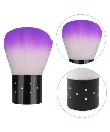 Pack of 4 Soft Nail Brushes for Makeup & Nail Art - Multifunctional Purple & Rose | International Shipping - Buy Online on SooperMarket.com