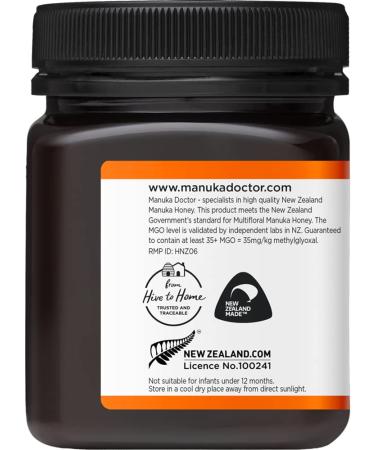 Manuka Doctor Multifloral Manuka Honey MGO 35+ - 17.6 oz (500g) - Premium Health Boost - Buy Online on SooperMarket.com