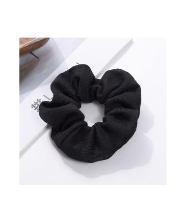 Soft Knitted Scrunchies Dark Colors - Cotton Hair Ties for Women - Buy Online on SooperMarket.com