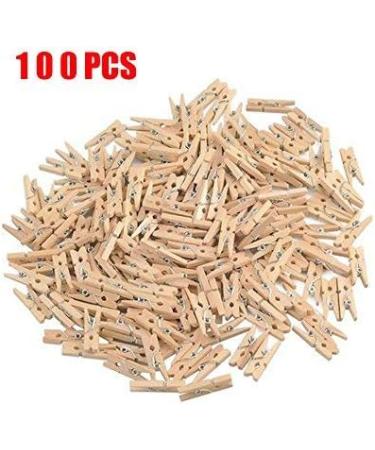 100 Pack GCA DIY Wooden Mini Clothespins for Scrapbooking and Wood Crafts - Buy Online on SooperMarket.com