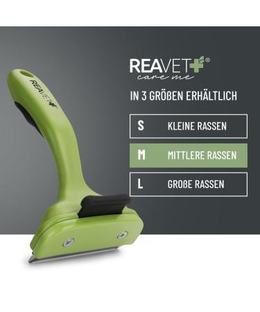 Reavet Unterwollkamm for Short-Haired Dogs & Cats | Medium Breeds | Self-Cleaning Undercoat Comb - Buy Online on SooperMarket.com