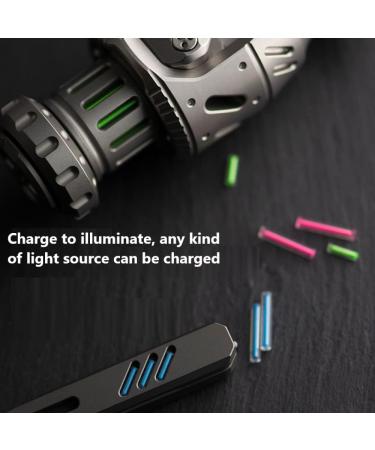 Sharamado 8Pcs Glass Luminous Vial 2 * 6mm - Glow in The Dark Tubes - Rare Earth Materials - EDC Players - DIY Accessories & Decor - Buy Online on SooperMarket.com