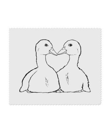 2 x 'Ducklings Cuddling' Microfiber Lens/Glasses Cloths (LC00022272)