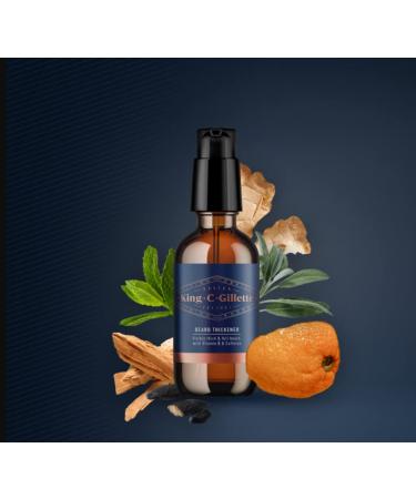 King C. Gillette Beard Thickener 50ml - Vitamin B & Caffeine Formula for Fuller Beards - International Shipping Available - Buy Online on SooperMarket.com