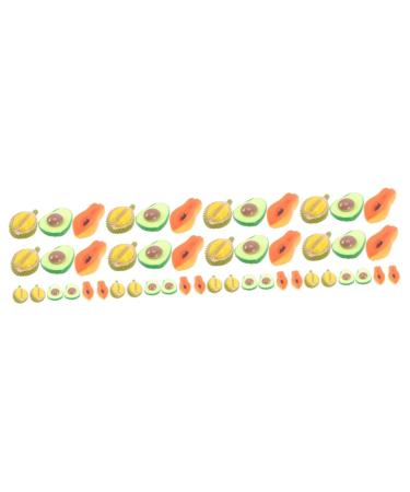 Toddmomy 48 Pcs Fruit Decoration Resin Fruit Charms Diy Jewelry Necklace Plant Decor Imitation Resin Accessories Diy Supplies Mini Pendant Strawberry Earrings Bracelet Decorate Child Crafts