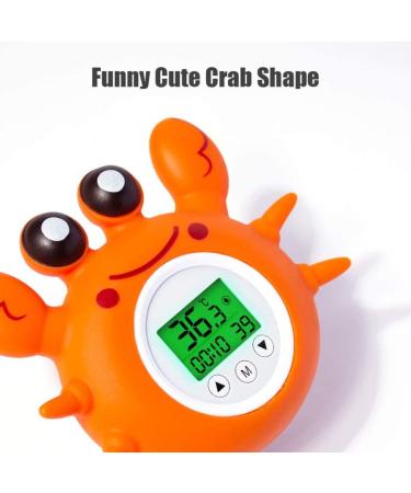 Digital Baby Bath Thermometer with LED Display - Infant Safety Room Temperature Warning - Floating Toy - Buy Online on SooperMarket.com