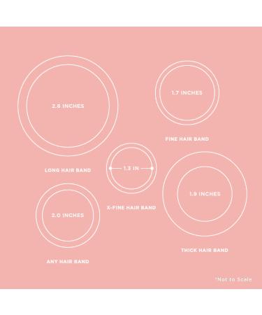 Gimme Beauty Extra Fine Hair Ties Blondie - Seamless Microfiber Elastics (12 Count) - Gentle All Day Hold for Women & Men - Buy Online on SooperMarket.com
