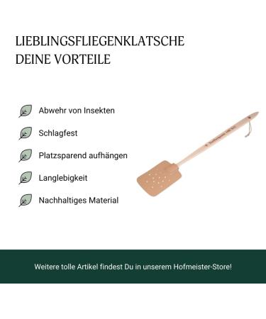 Buy 2x Hofmeister Fly Clapes - Eco-Friendly Beech Wood & Leather Mosquito Racket | 100% Hit Rate | Fast International Shipping - Buy Online on SooperMarket.com