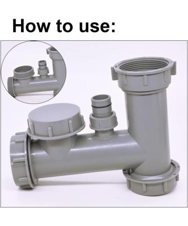 Buy Qrity 2-Pack Kitchen Sink Drain Pipe Locking Caps - 56mm Inner Thread for Leak Prevention | International Shipping Available - Buy Online on SooperMarket.com